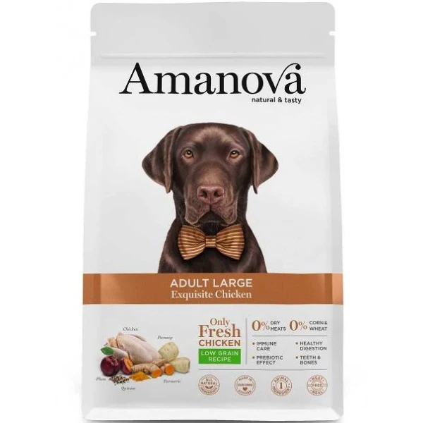 Amanova Adult Large Exquisite Chicken - Crocchette Pollo, 12 kg