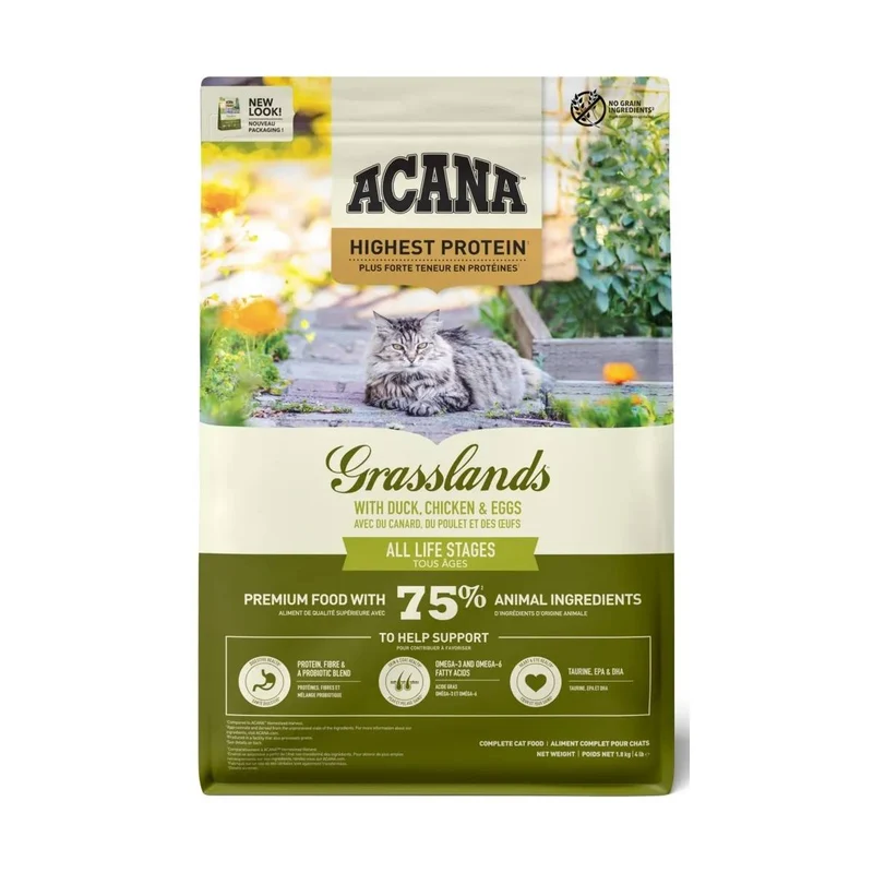 Acana Regionals Grasslands Gatto - Crocchette all'Agnello, 1,8 kg