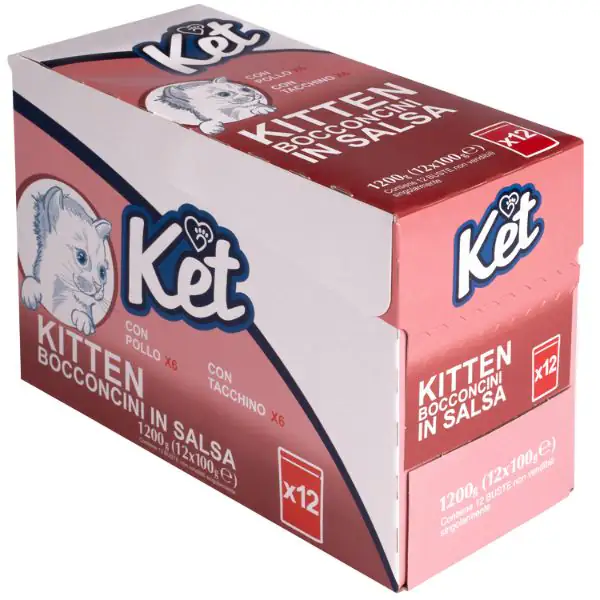 Ket Kitten Bocconcini in salsa multipack 12x100 gr