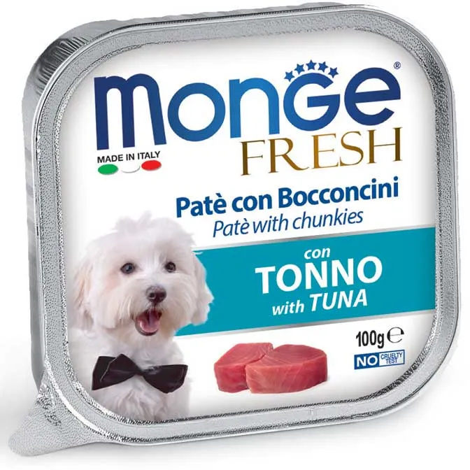 MONGE CANE FRESH VASCHETTA ADULTO TONNO 100 GR