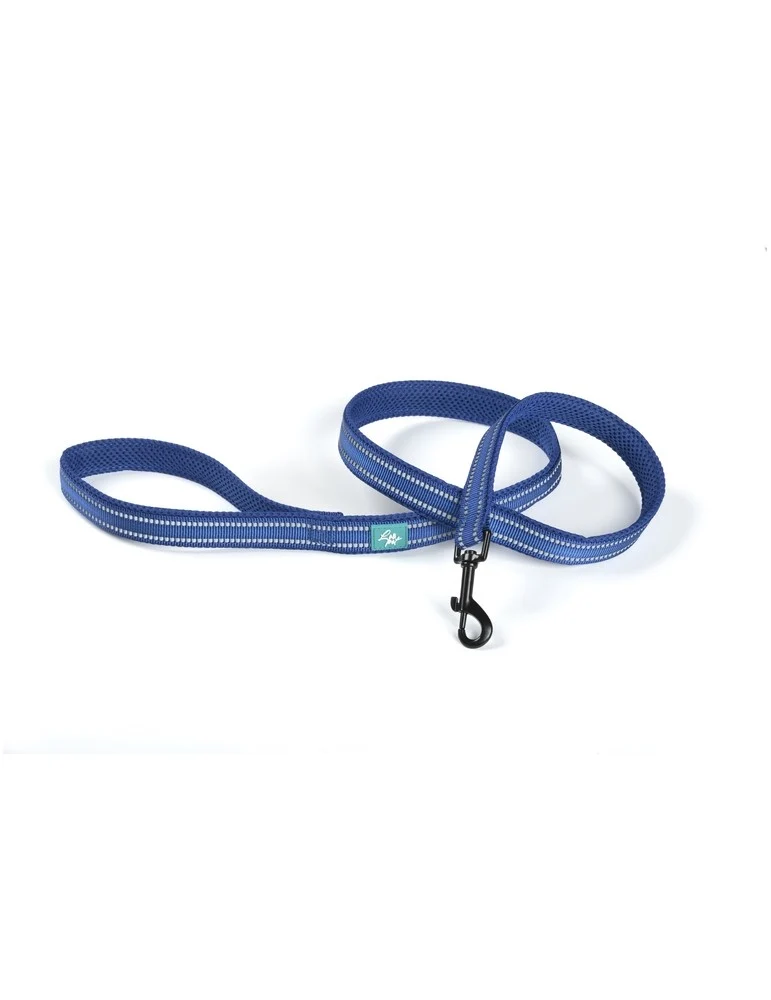Guinzaglio in Nylon e Mesh Traspirante - Blu, Taglia M