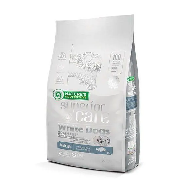 Nature's Protection Superior Care White Dog Pesce Bianco Adult Small - 1,5 kg
