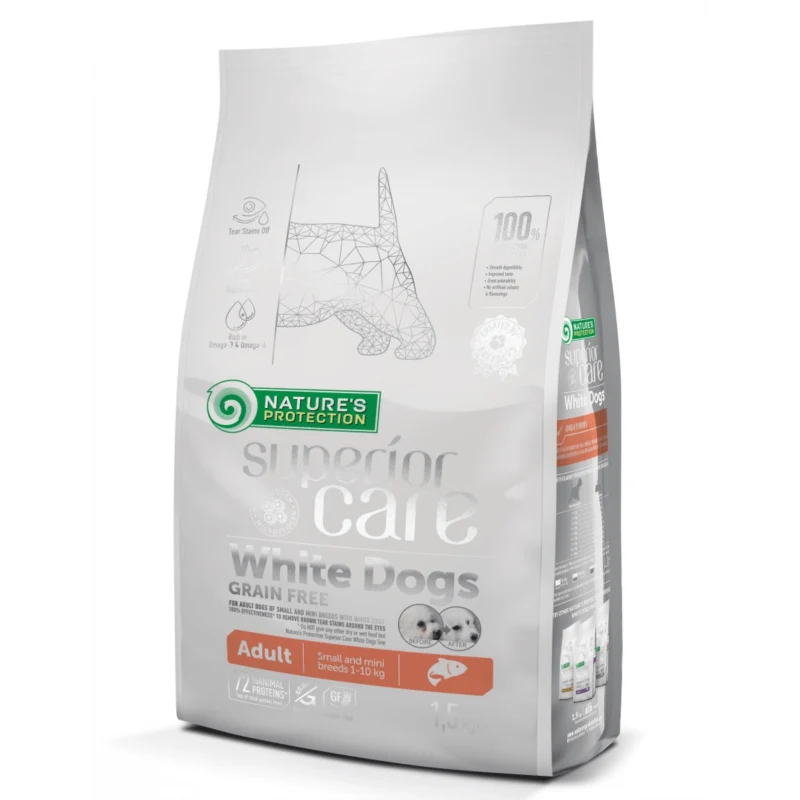 Nature's Protection Superior Care White Dog Grain-Free Salmone Small - 1,5 kg
