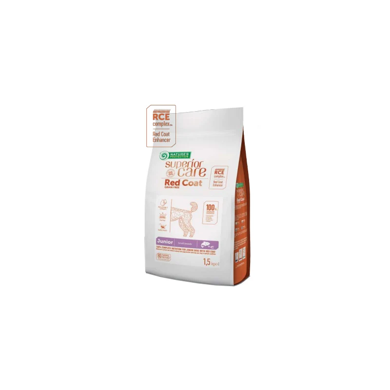 Nature's Protection Superior Care Red Coat Dog Junior Salmone Small - 1,5 kg