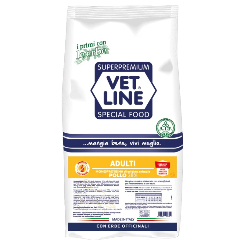 Crocchette Vet Line Adulti al Pollo per Cani - 3 kg