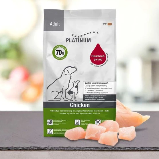 Platinum Adult Pollo - Crocchette Semi-Umide per Cani, 1,5 kg