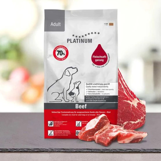 Platinum Adult Manzo e Patate - Crocchette Semi-Umide, 1,5 kg
