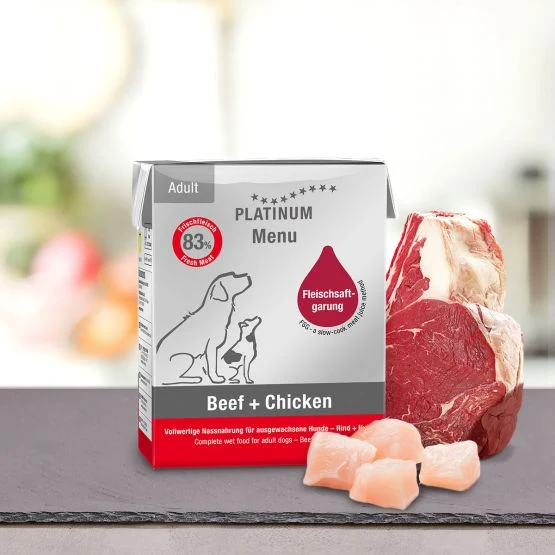 Platinum Menu Beef + Chicken (Manzo e Pollo) - Cibo Umido, 90g