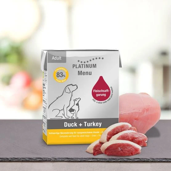 Platinum Menu Duck + Turkey (Anatra e Tacchino) - Cibo Umido, 90g