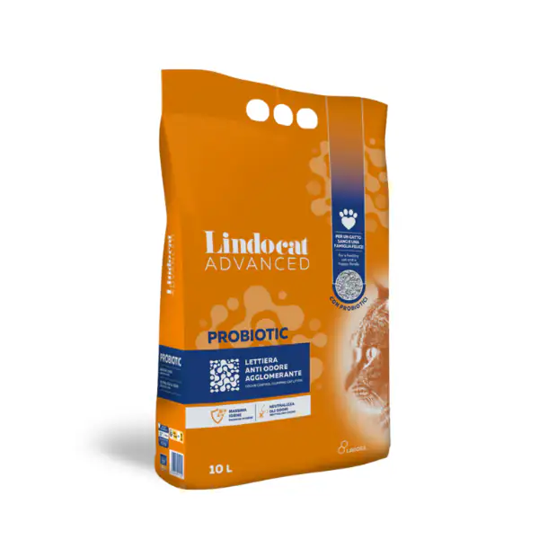 Lindocat Advanced Probiotic lettiera agglomerante anti odore antibatterica