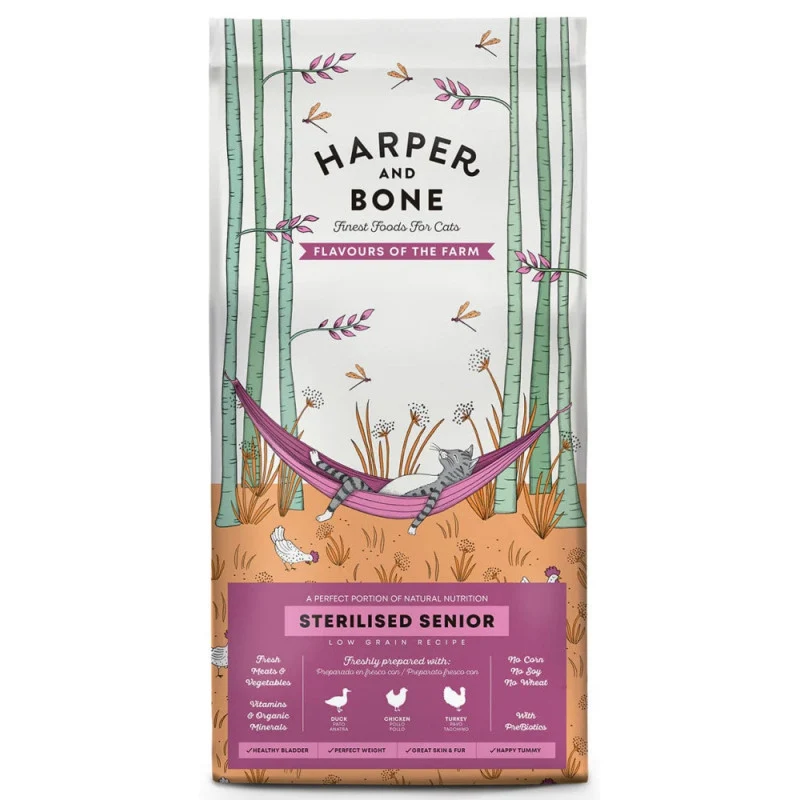 Harper & Bone Gatto Senior Sterilised Flavours Farm - Crocchette - 2 kg