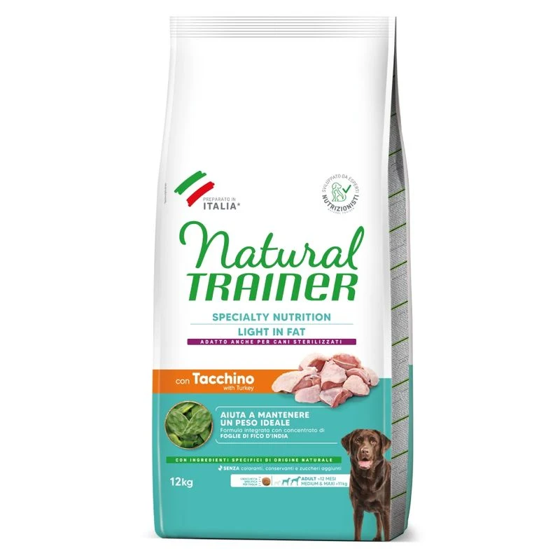 Natural Trainer Adult Medium/Maxi Light in Fat Tacchino - 12 kg
