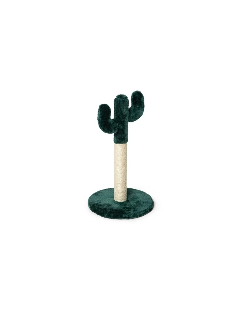 Tiragraffi per Gatti Leopet Modello Cactus - Corda e Peluche - 30x30x50 cm