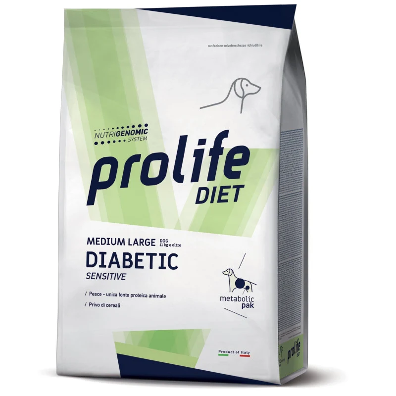 Prolife Diet Cane Diabetic Sensitive Mini - Crocchette, 1,5 kg