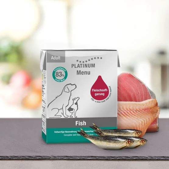 Platinum Menu Pure Fish (Pesce Puro) - Cibo Umido per Cani, 375g