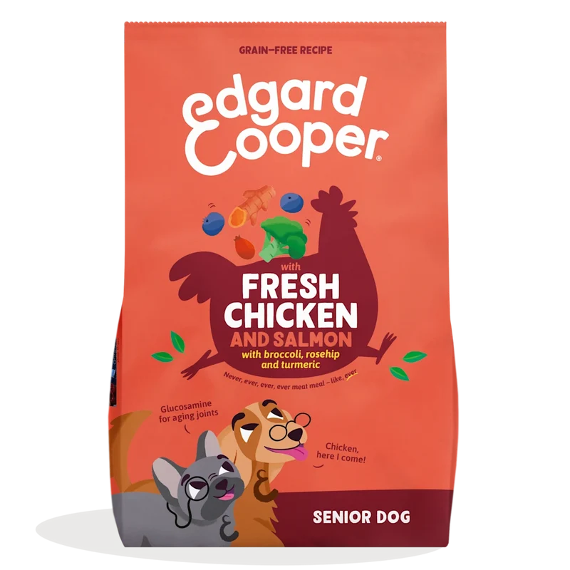 Edgard & Cooper Senior Pollo Ruspante e Salmone Norvegese - 12 kg