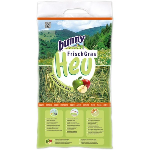 Fieno Fresco con Mele Bunny Allgau per Roditori - 500g