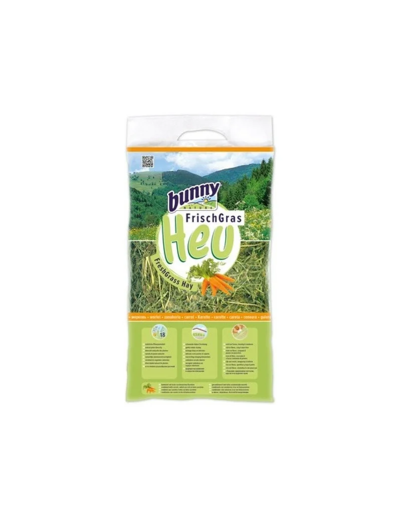 Fieno Fresco con Carote Bunny Allgau per Roditori - 500g