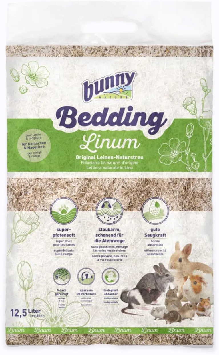 Lettiera in Lino Bunny Bedding Linum per Piccoli Animali - 12,5L