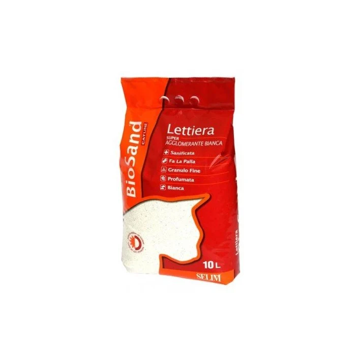 Biosand Super Agglomerante - Lettiera per Gatti Assorbente - 10 Litri