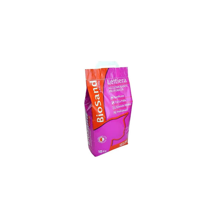 Biosand Profumata - Lettiera Agglomerante per Gatti Fragranza Delicata - 10 kg