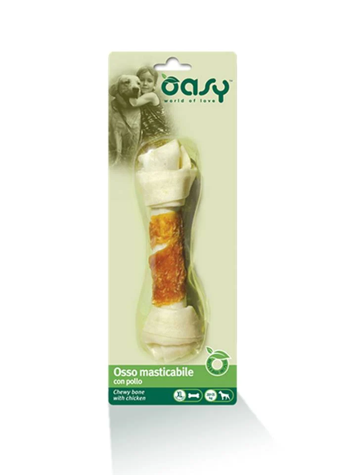 Oasy Cane Snack Osso Masticabile Pollo Taglia Xl 98 g