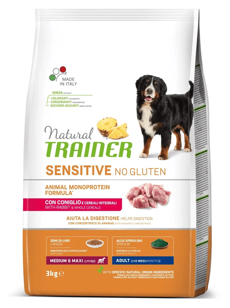 Trainer Cane Natural Sensitive Adulto Medium & Maxi Coniglio 3 kg