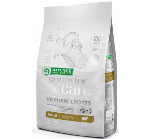 Nature's Protection Superior Care White Dog Agnello Adult Small - 1,5 kg