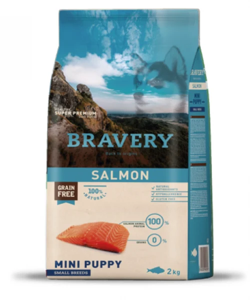 BRAVERY CANE PUPPY MINI SALMONE 2 KG