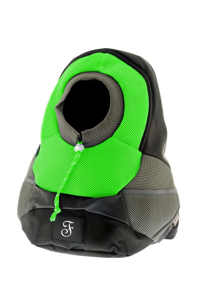 Zaino Trasportino Backpack per Cani e Gatti - Verde, 40x17,5x43 cm (Fino a 5kg)