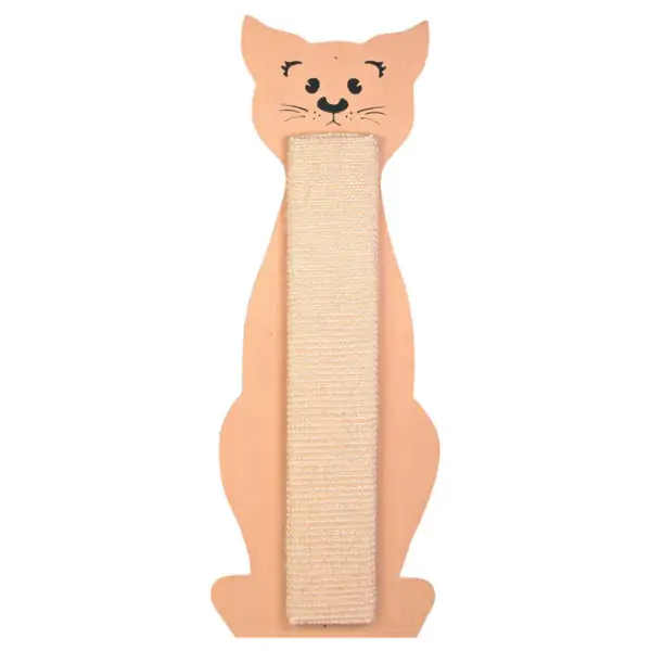 Tavoletta Tiragraffi in legno a forma di gatto Trixie