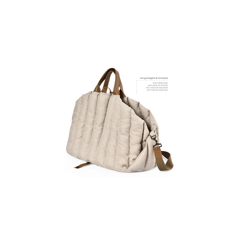 Borsa Trasportino Imbottita per Auto per Cani e Gatti - 50x30x35 cm