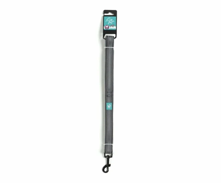 Guinzaglio in Nylon e Mesh Traspirante - Grigio, Taglia M