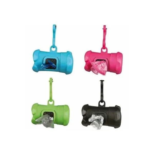 Leopet Dispenser Porta Sacchetti Igenici a Forma di Osso - Colori Ass.