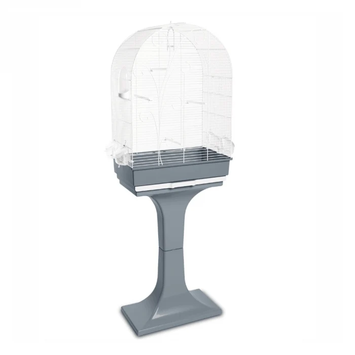 Gabbia per Uccelli Evita Leopet con Stand di Supporto - Colore Bianco