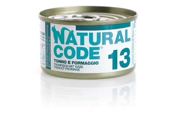 Natural Code Gatto Lattina (13) Adulto Tonno & Formaggio 85 g