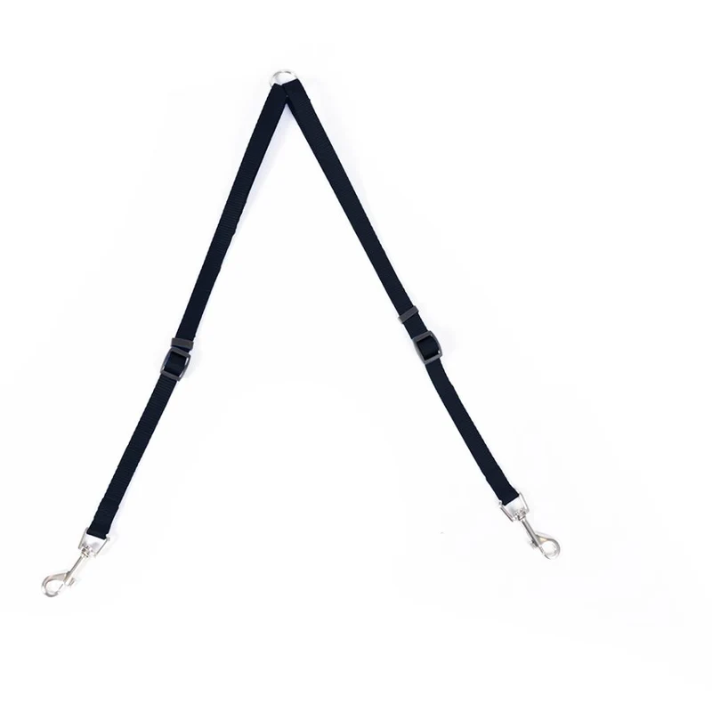Accoppiacani Regolabile in Nylon Leopet - Colore Nero - 40-70x1,5 cm