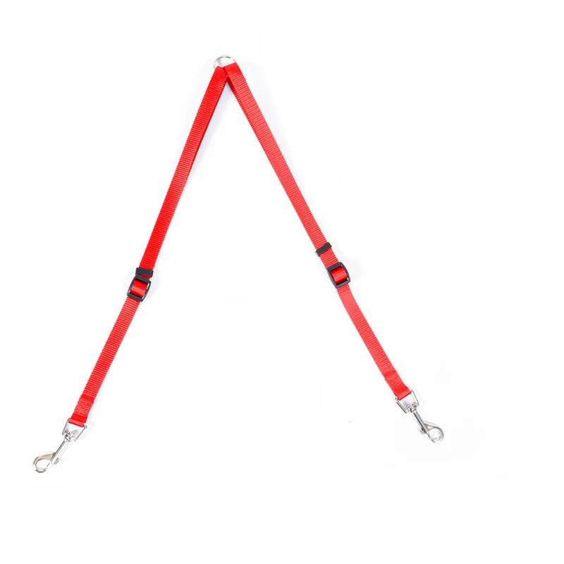 Accoppiacani Regolabile in Nylon Leopet - Colore Rosso - 40-70x1,5 cm