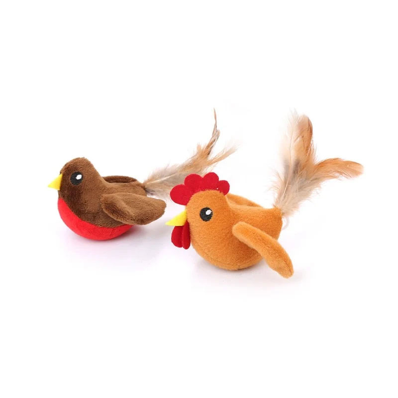 Gioco Vibrante in Peluche Leopet per Gatti - Modelli Assortiti - 16x10 cm