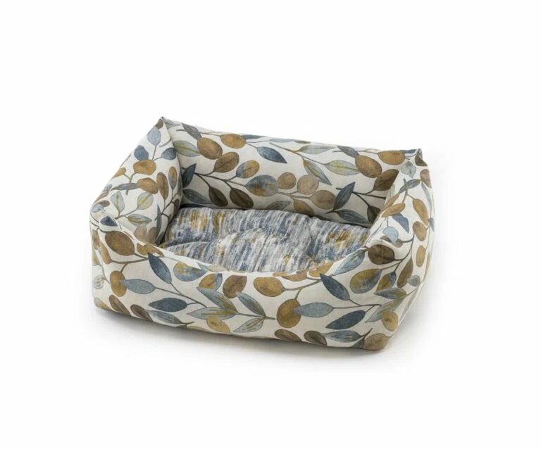 Cuccia Rodi Gold Leaves Leopet con Cuscino Estraibile - 45x60 cm