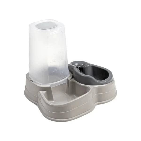 Set Ciotola e Mangiatoia Leopet Maya Comby per Cani e Gatti - 1500 g
