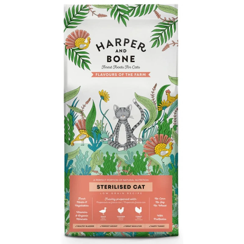 Harper & Bone Gatto Sterilised Flavours Farm - Crocchette - 5 kg