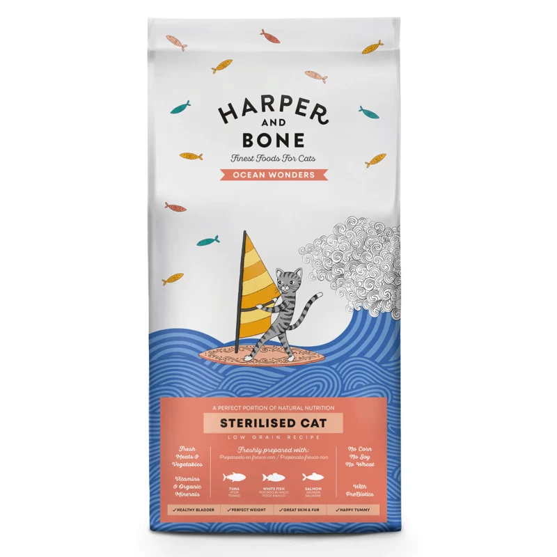 Harper & Bone Gatto Sterilised Ocean Wonders - Crocchette - 5 kg