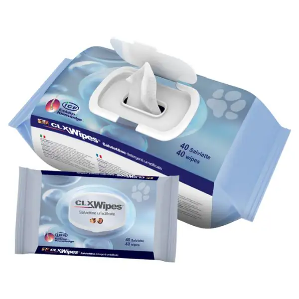 CLX Wipes ICF salviette detergenti e igienizzanti per cani e gatti