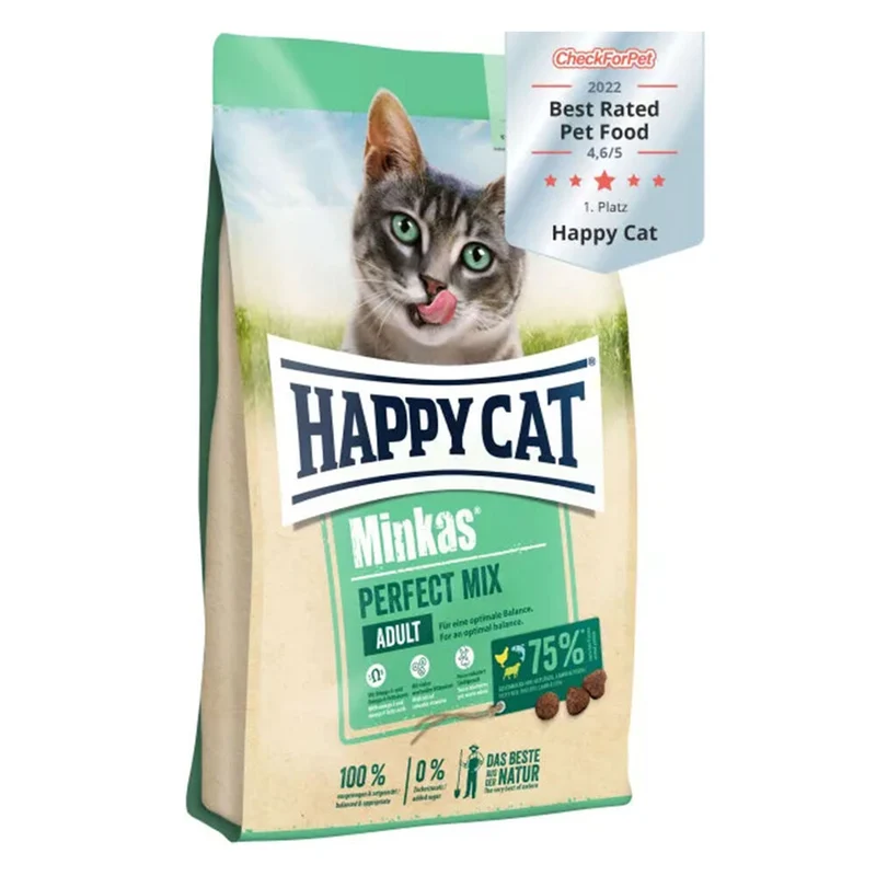 Happy Cat Minkas Perfect Mix - Crocchette Mix per Gatti Adulti - 1,5 kg