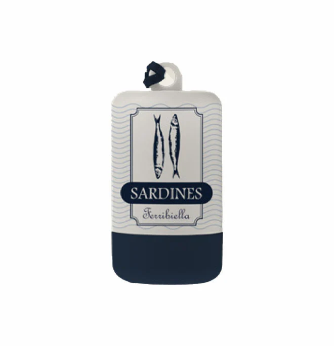 Portasacchetti Leopet Emporio Sardines - 4,5x4,5x7,5 cm