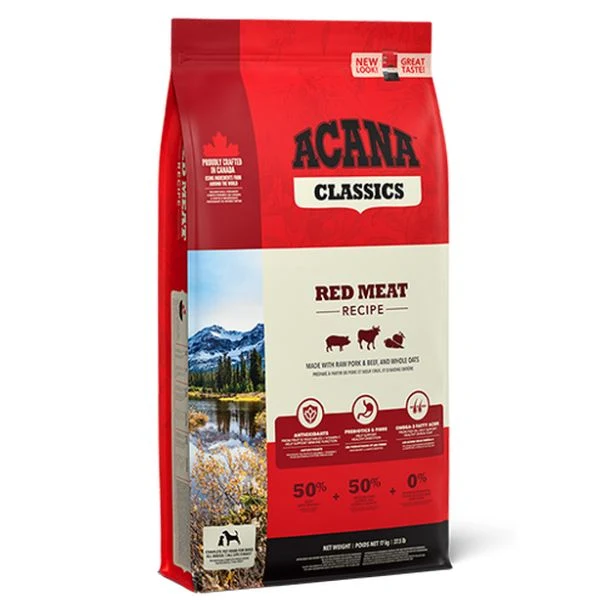 Acana Dog Classics Red Meat - Crocchette per Cani alla Carne Rossa, 9,7 kg