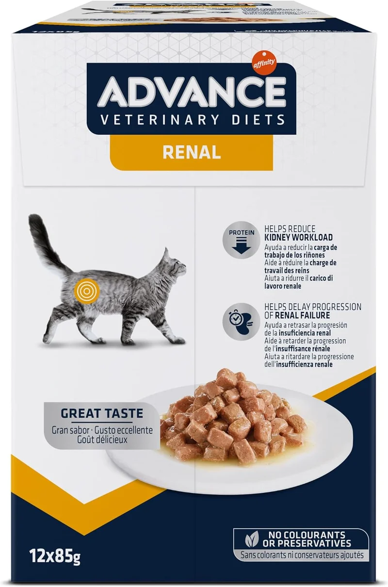 Advance Gatto Renal - Cibo Umido per Insufficienza Renale, 85g