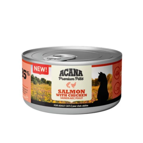 Acana Wet Cat Salmone e Pollo in Paté - Cibo Umido Gatto, 85g
