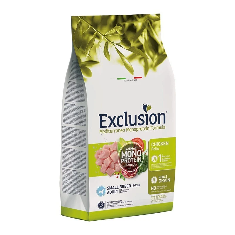 Exclusion Mediterraneo Dog Adult Small al Pollo - 2 kg